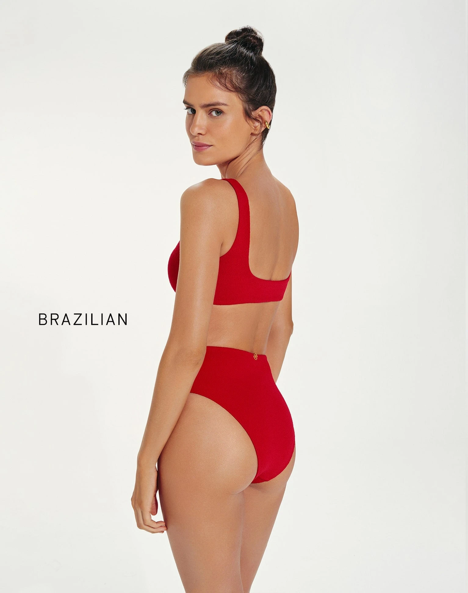 S23 2/1 Firenze Bela Hot Pant Bottom - Red Pepper - Image 3