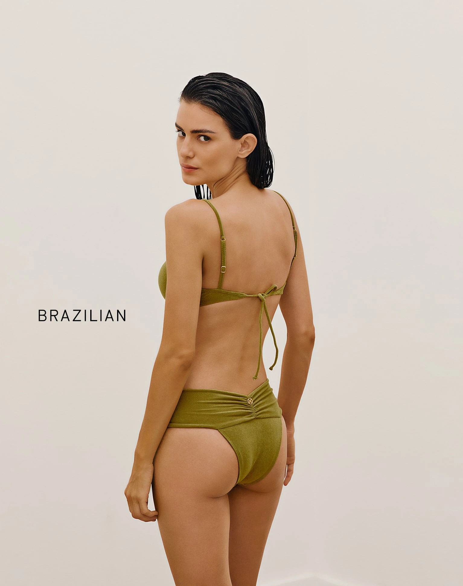 SU23 D3 Erin Knot Top - Avocado - Image 3