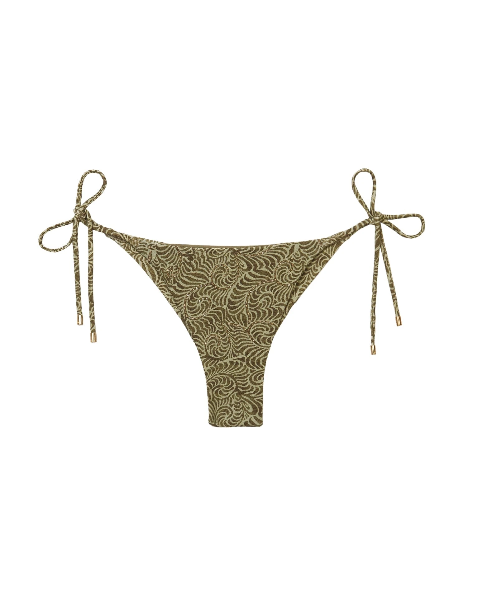 R23 D2 - Sale Embroidery Tie Side Bottom - Ortiz Green