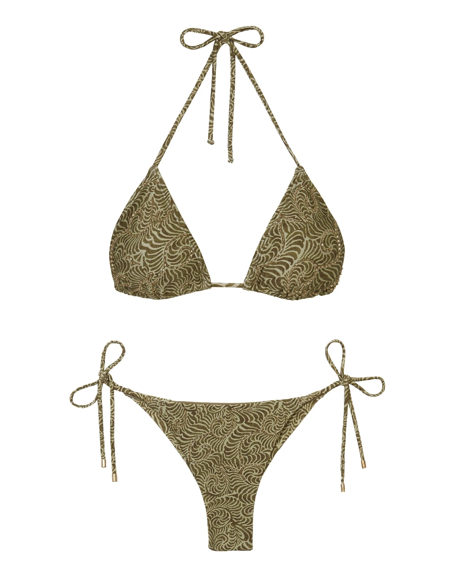 R23 D2 - Sale Embroidery Tie Side Bottom - Ortiz Green - Image 6