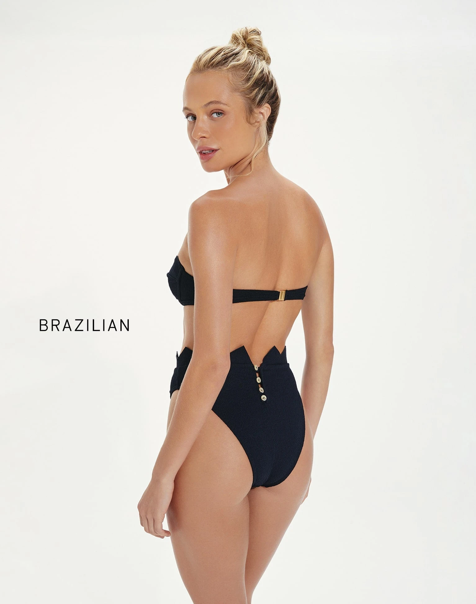 S23 D1 Firenze Imani Bandeau Top - Black - Image 5