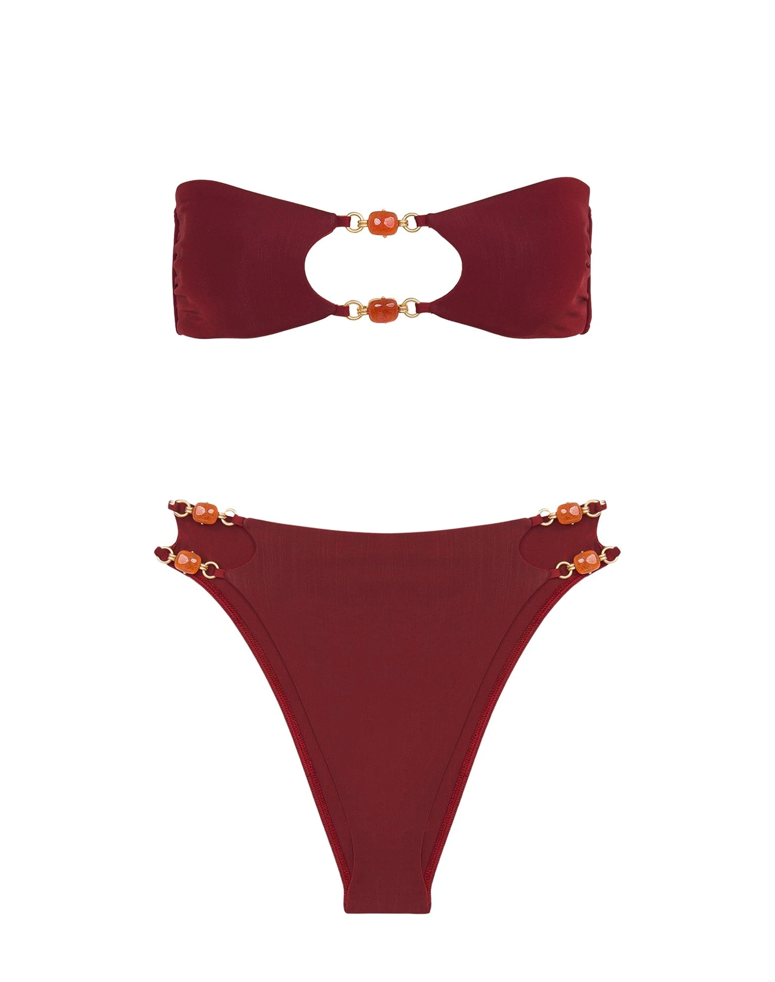 SU23 D1 Martha Hot Pant Bottom - Cranberry - Image 6