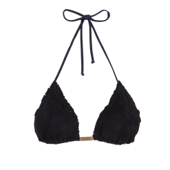 R23 D1 Scales Ripple Top - Black