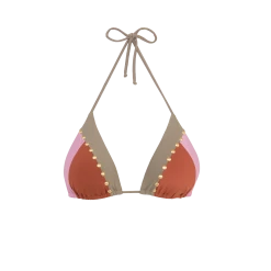 R23 D1 Block Tri Top - Pistachio Camel